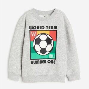 Gray H&M Kids Soccer Sweatshirt